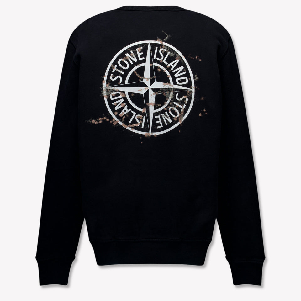 Stone Island Kids Boys Sweater  Black