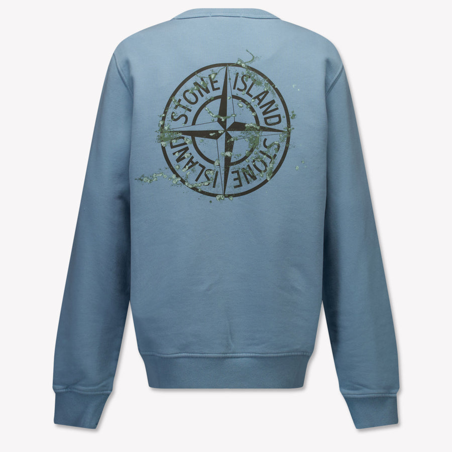 Stone Island Kids Boys Sweater  Light Blue