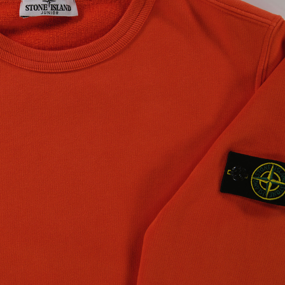 Stone Island Kinder Jongens Trui In Rood