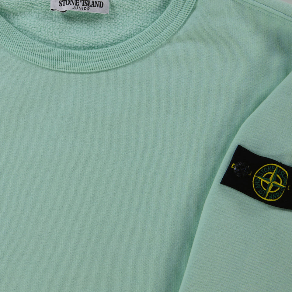 Stone Island Kinder Jongens Trui In Mint