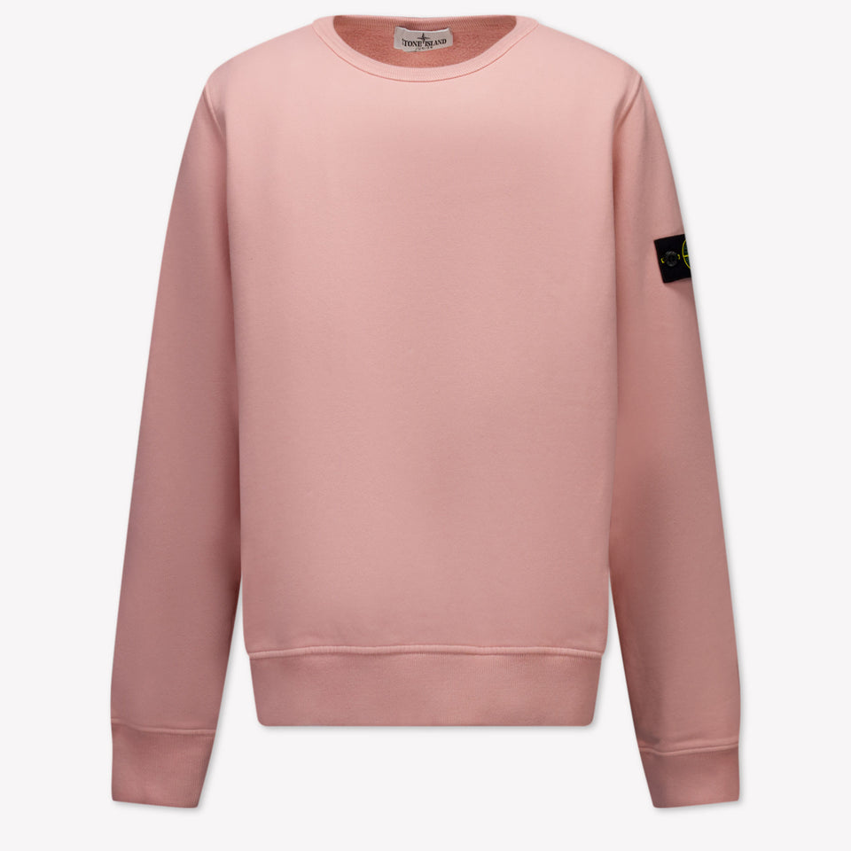 Stone Island Kids Boys Sweater  Pink