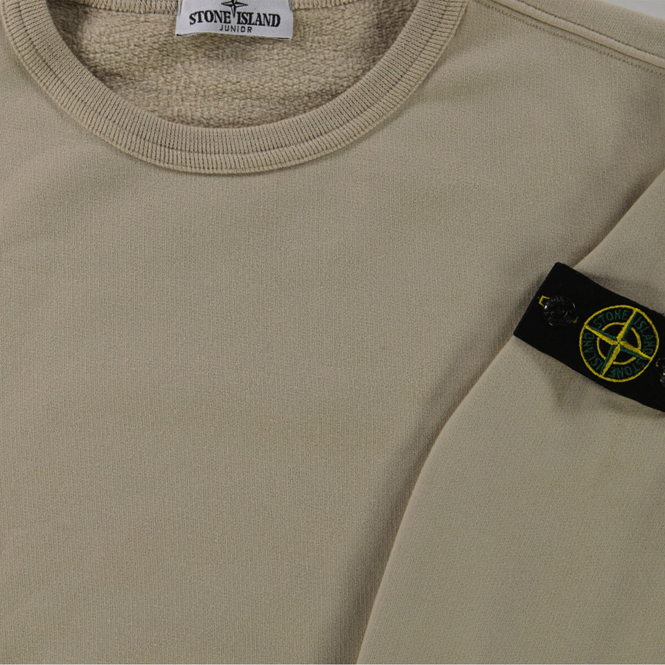 Stone Island Kids Boys Sweater  Sand