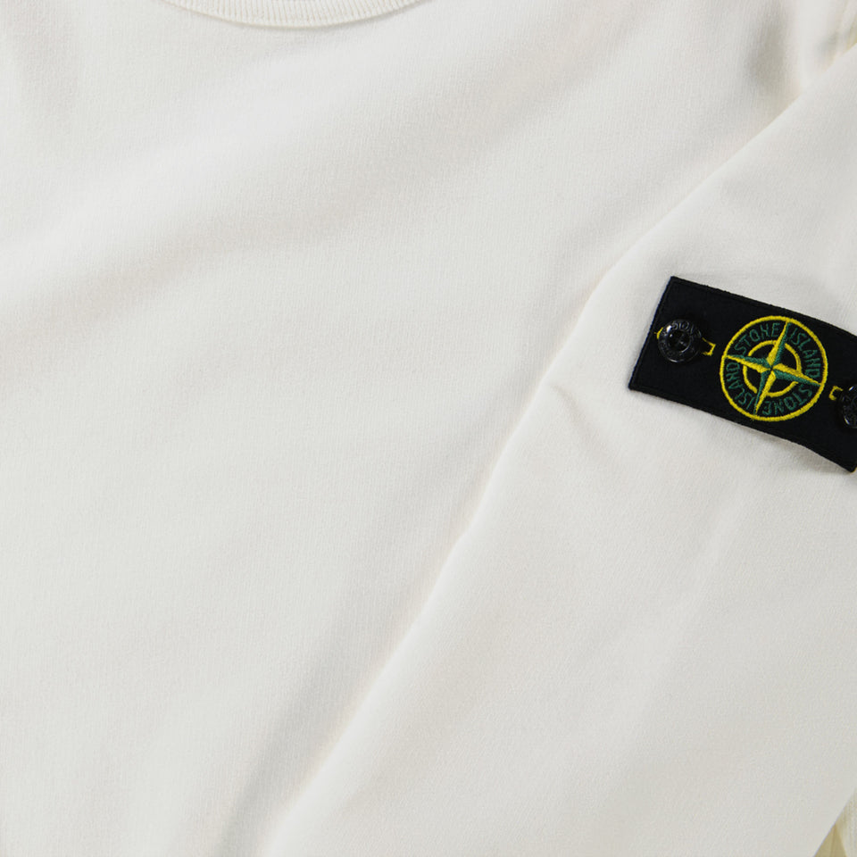 Stone Island Kinder Jongens Trui In Off White