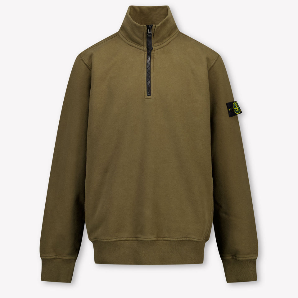 Stone Island Kids Boys Sweater  Army