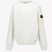 Stone Island Kids Boys Sweater  White
