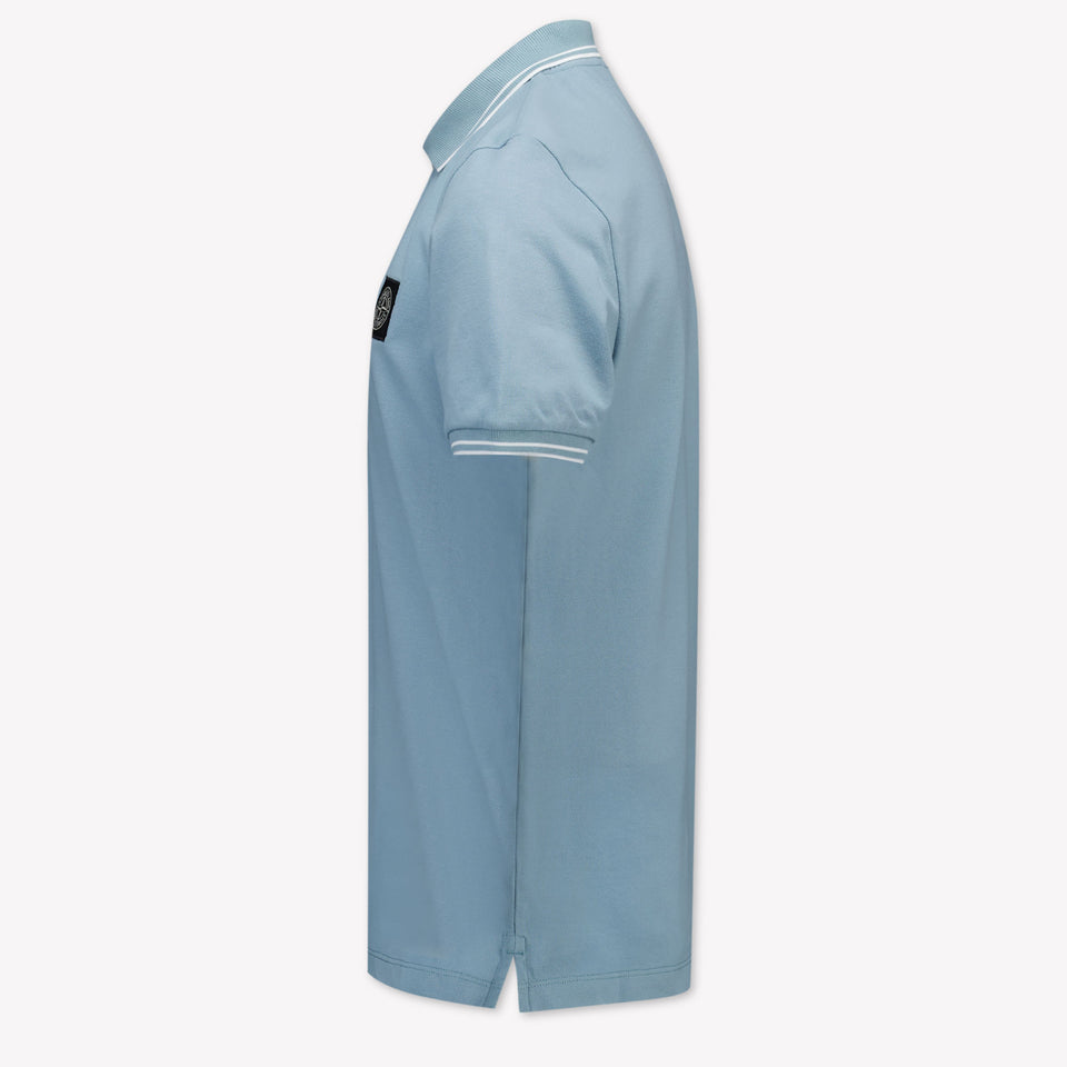 Stone Island Kinder Jongens Polo In Licht Blauw