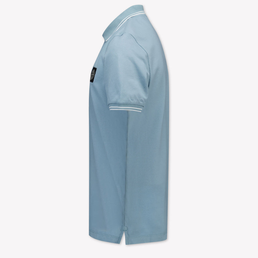 Stone Island Kids Boys Polo  Light Blue