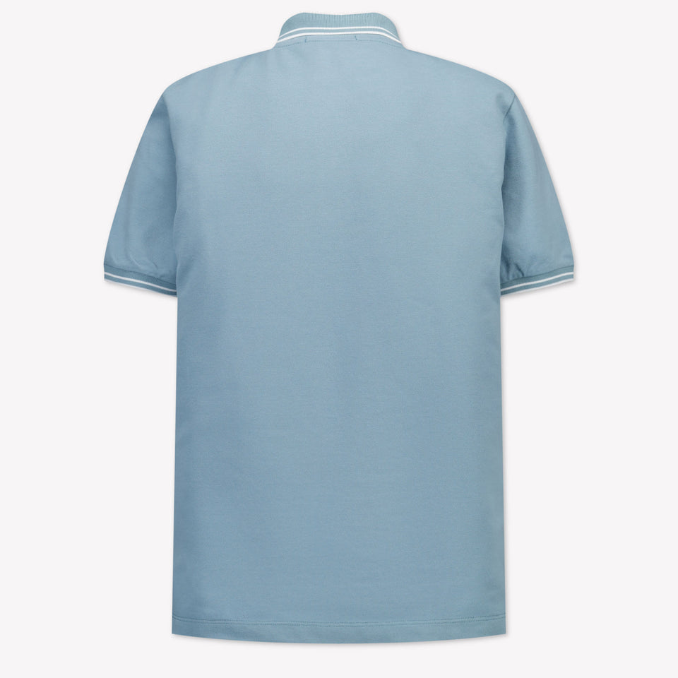Stone Island Kinder Jongens Polo In Licht Blauw