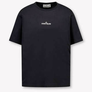 Stone Island Kids Boys  T-Shirt Black