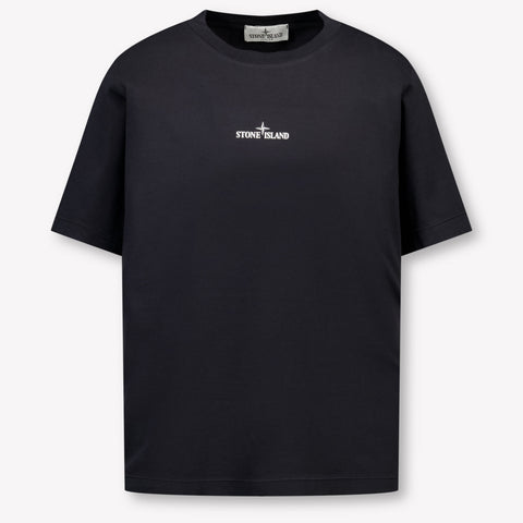 Stone Island Kids Boys  T-Shirt Black