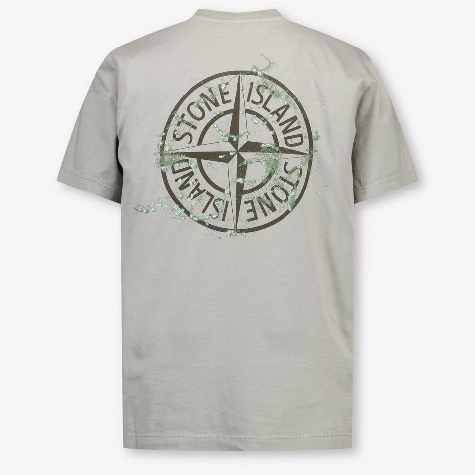 Stone Island Kids Boys  T-Shirt Gray