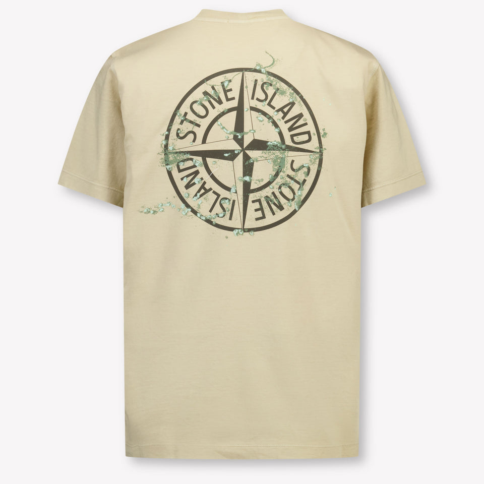 Stone Island Kids Boys  T-Shirt Sand