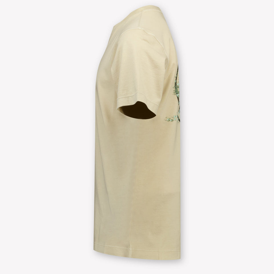 Stone Island Kids Boys  T-Shirt Sand