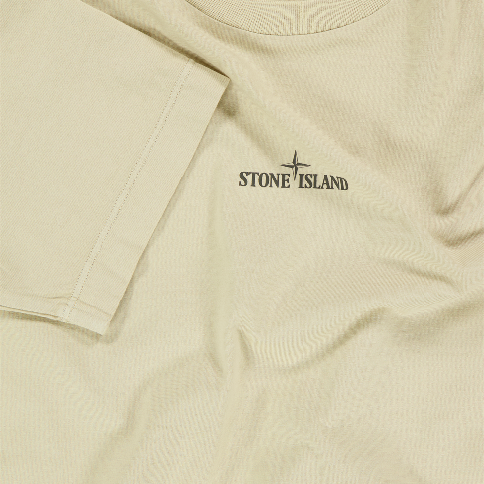 Stone Island Kids Boys  T-Shirt Sand