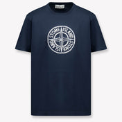 Stone Island Kids Boys  T-Shirt Navy