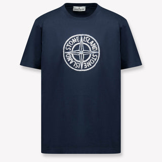 Stone Island Kids Boys  T-Shirt Navy