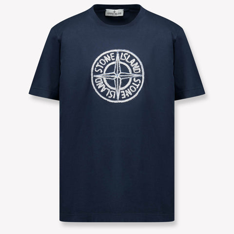 Stone Island Kids Boys  T-Shirt Navy
