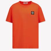 Stone Island Kinder Jongens T-Shirt In Rood