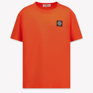 Stone Island Kinder Jongens T-Shirt In Rood