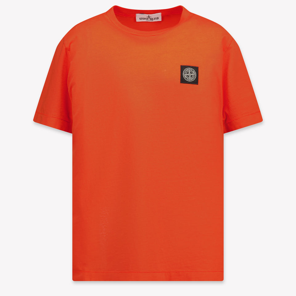 Stone Island Kinder Jongens T-Shirt In Rood