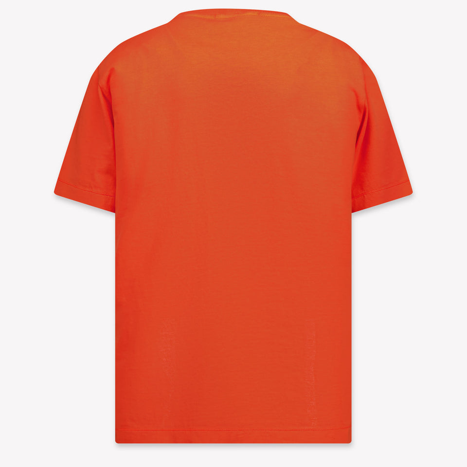 Stone Island Kinder Jongens T-Shirt In Rood