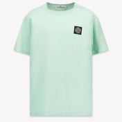 Stone Island Kinder Jongens T-Shirt In Mint