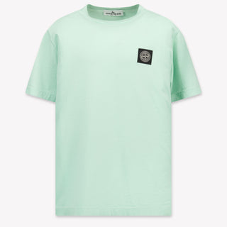 Stone Island Kinder Jongens T-Shirt In Mint