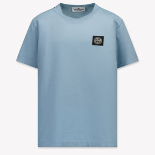 Stone Island Kinder Jongens T-Shirt In Licht Blauw