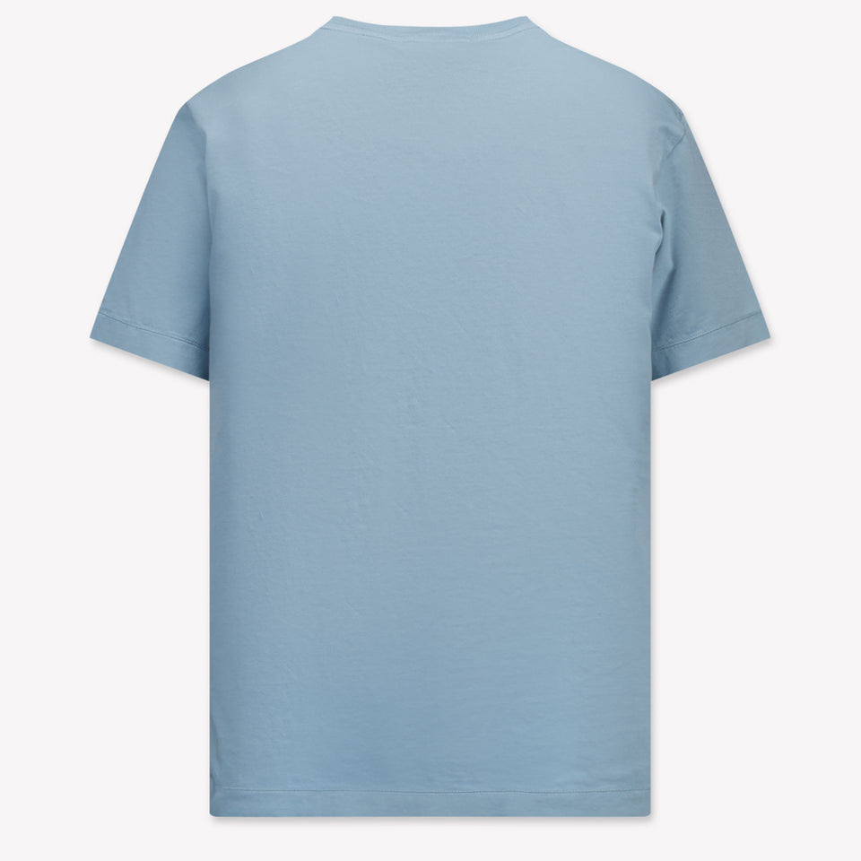 Stone Island Kinder Jongens T-Shirt In Licht Blauw