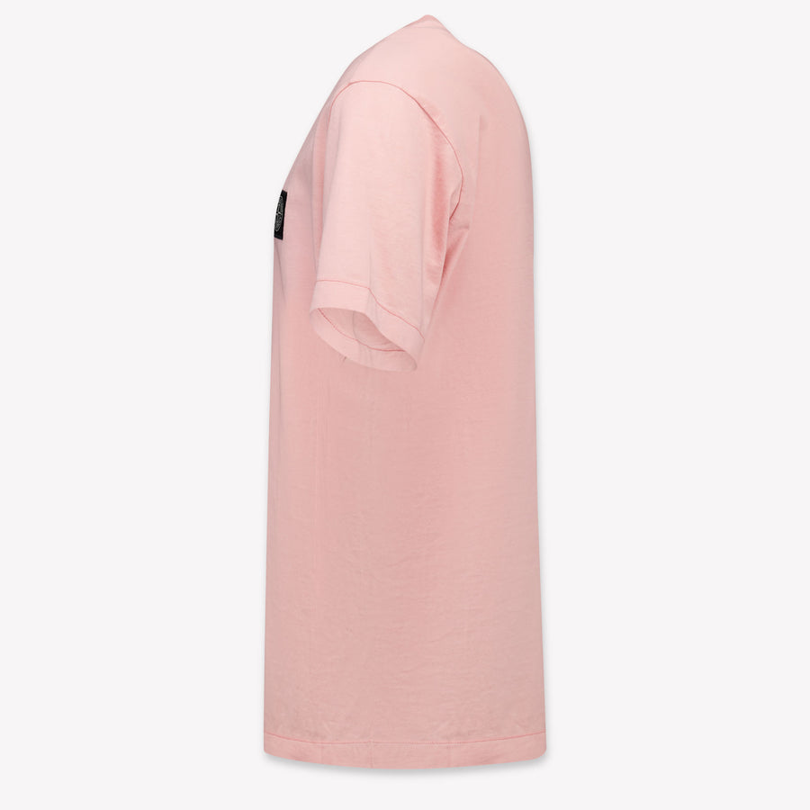 Stone Island Kids Boys  T-Shirt Pink