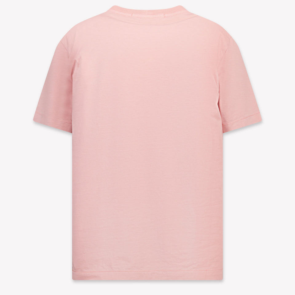 Stone Island Kinder Jongens T-Shirt In Roze