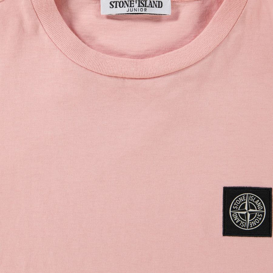 Stone Island Kids Boys  T-Shirt Pink