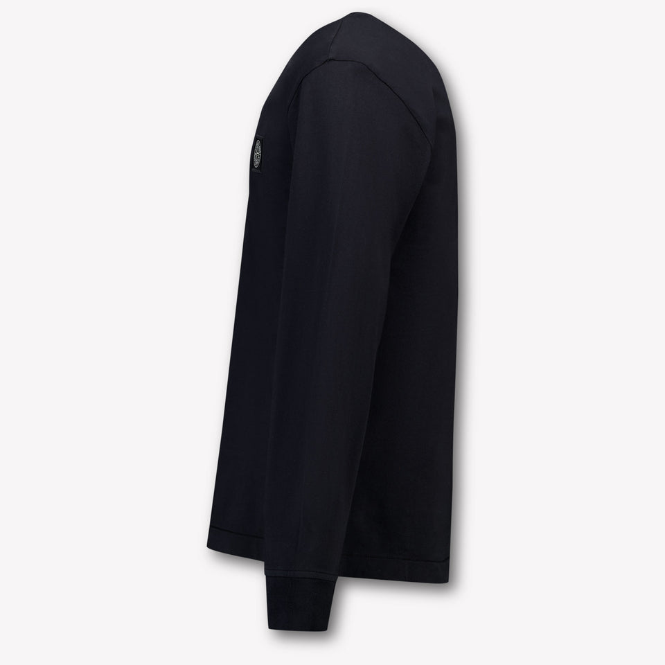 Stone Island Kids Boys  T-Shirt Black