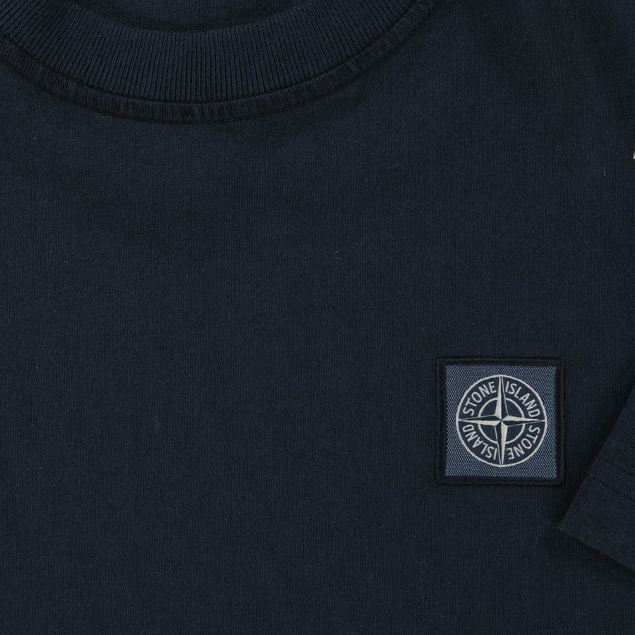 Stone Island Kinder Jongens T-Shirt In Navy