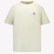 Stone Island Kinder Jongens T-Shirt In Off White
