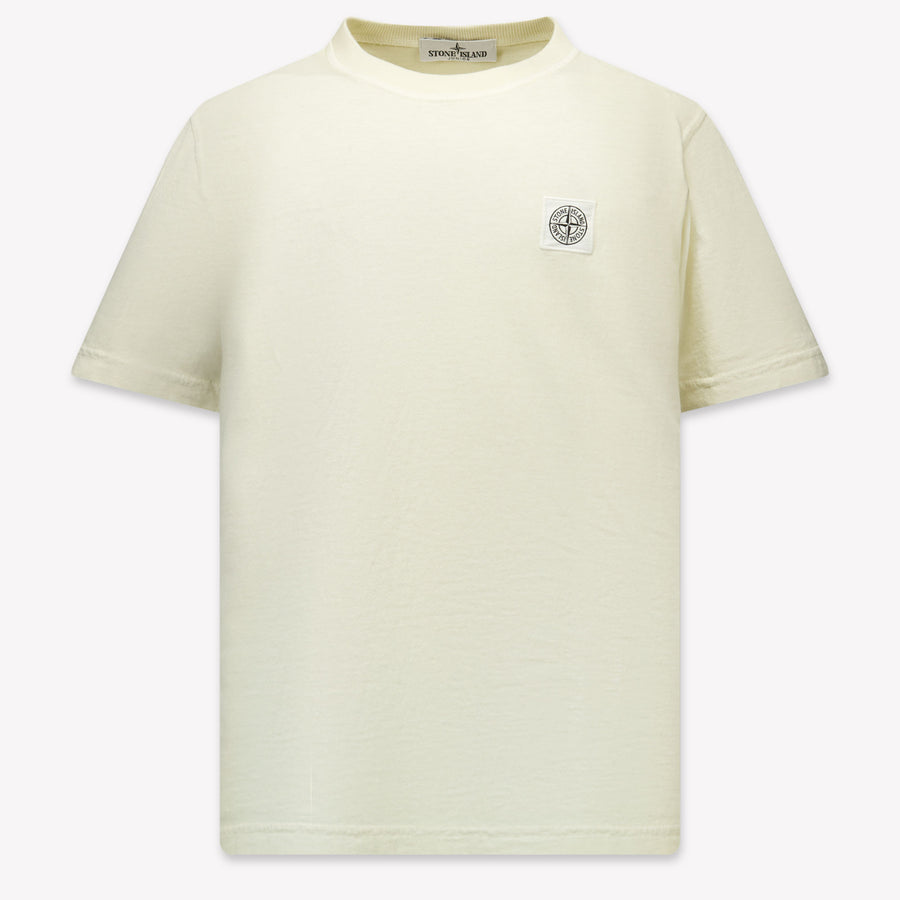 Stone Island Kids Boys  T-Shirt Offwhite