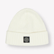 Stone Island Kids Boys Hat Offwhite