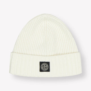 Stone Island Kids Boys Hat Offwhite