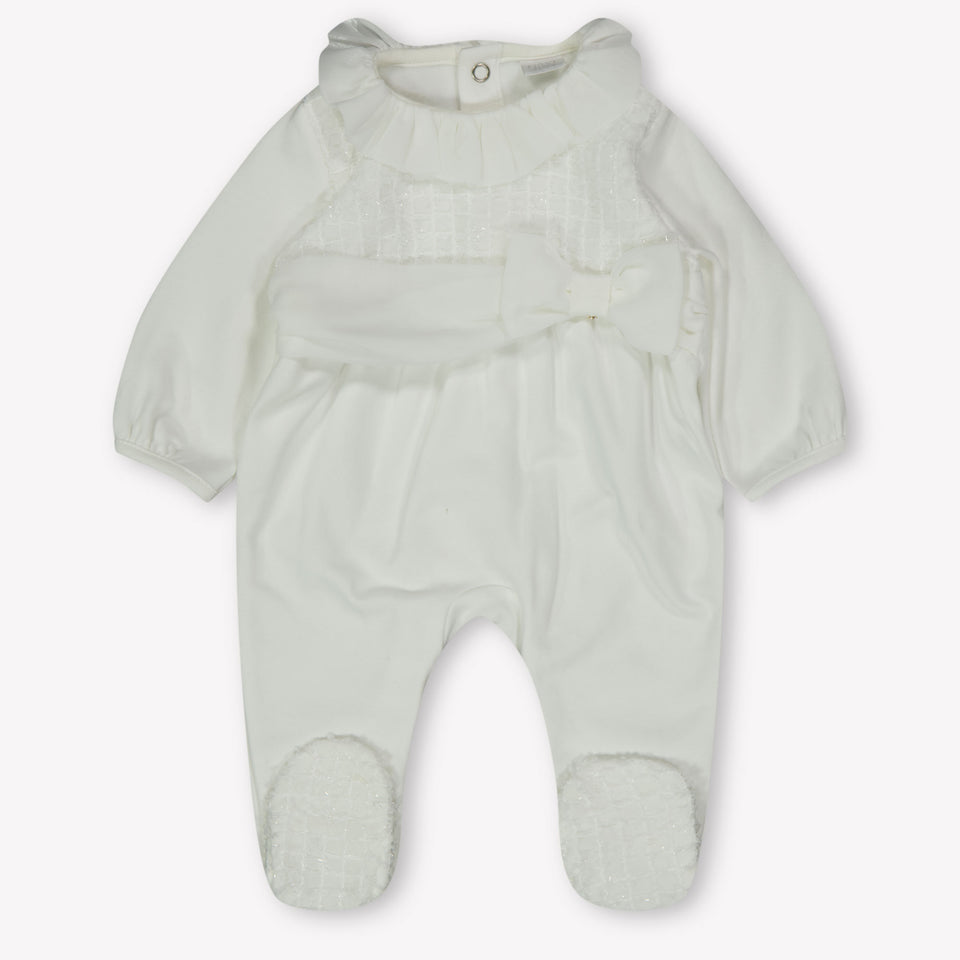 First Baby Meisjes Boxpakje In Off White