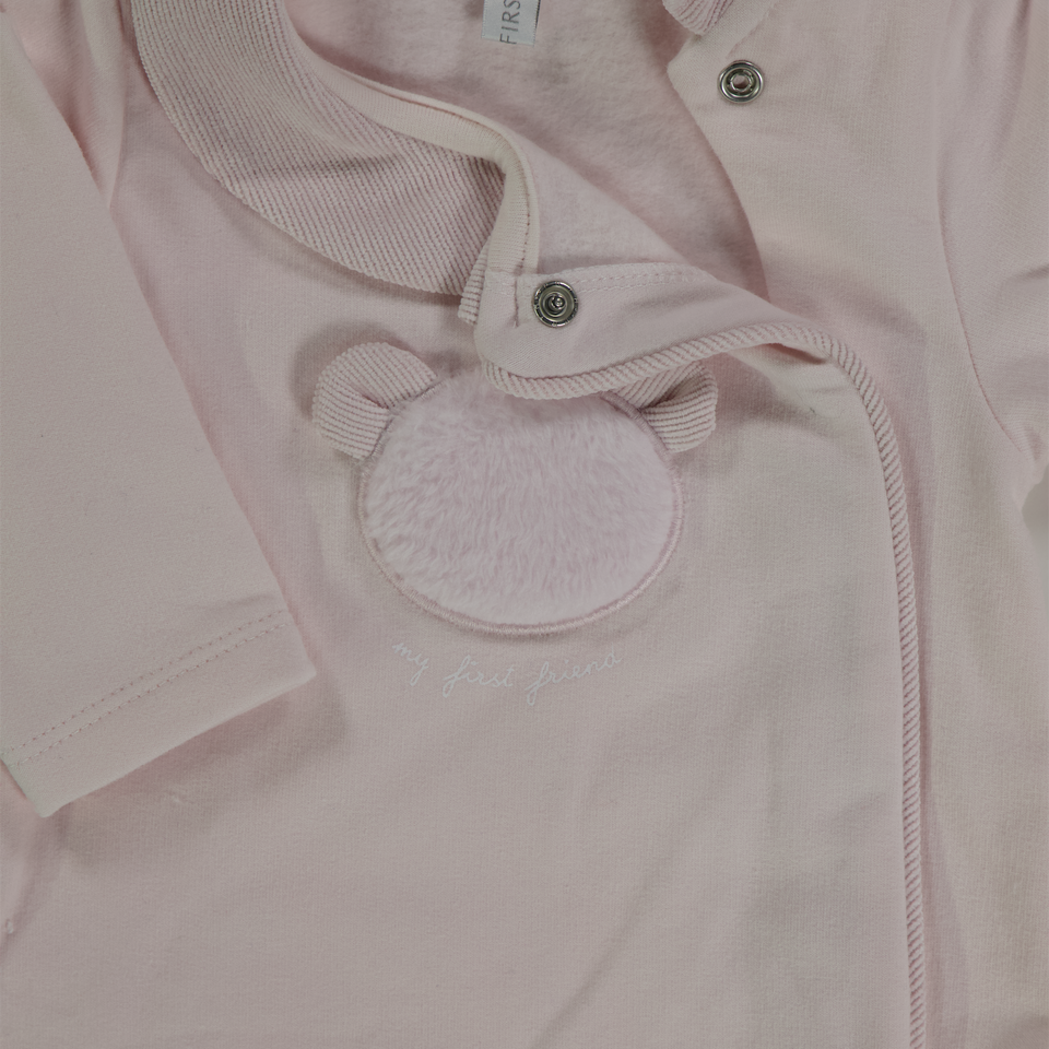 First Baby Meisjes Boxpakje In Licht Roze