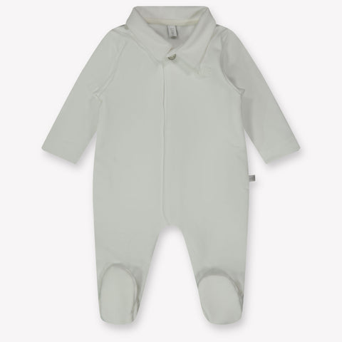 First Baby Unisex Playsuit  Offwhite
