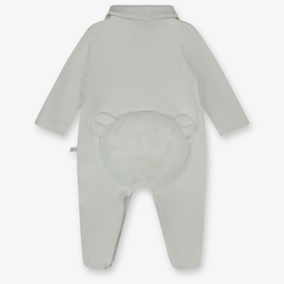 First Baby Unisex Playsuit  Offwhite