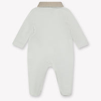 First Baby Boys Playsuit  White