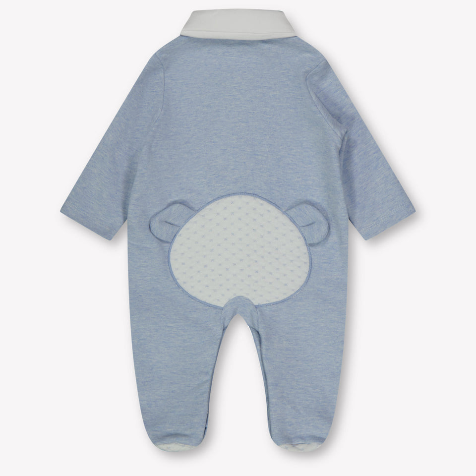 First Baby Boys Playsuit  Light Blue
