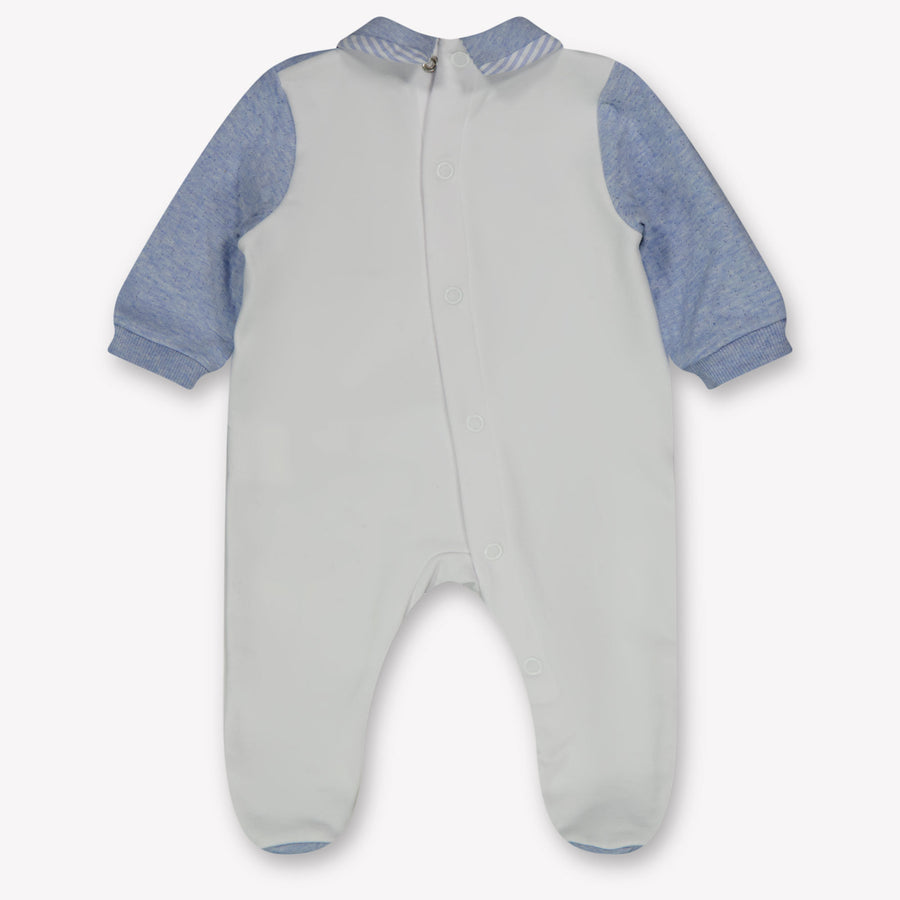 First Baby Boys Playsuit  Light Blue