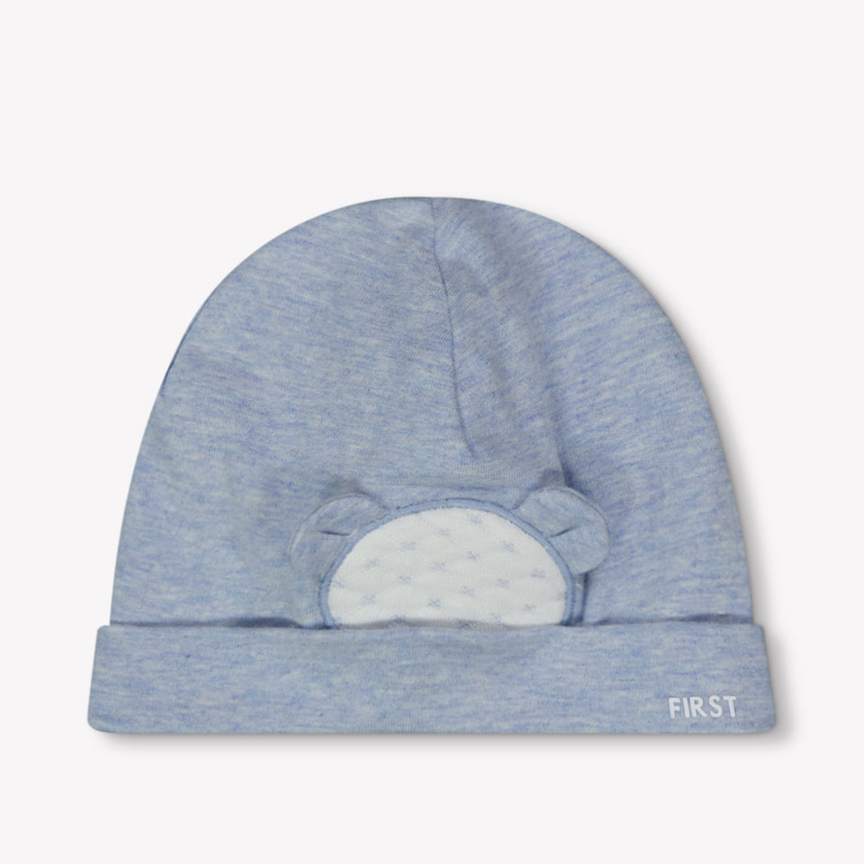 First Baby Jongens Muts In Licht Blauw