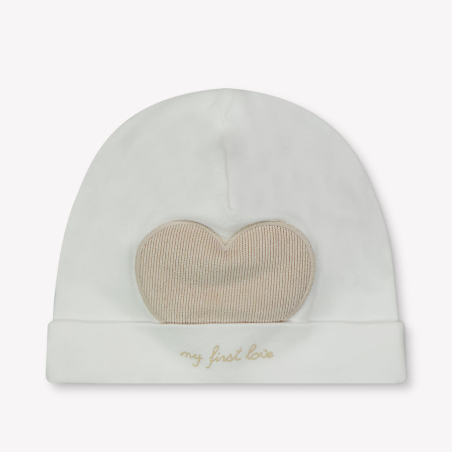 First Baby Meisjes Muts In Beige