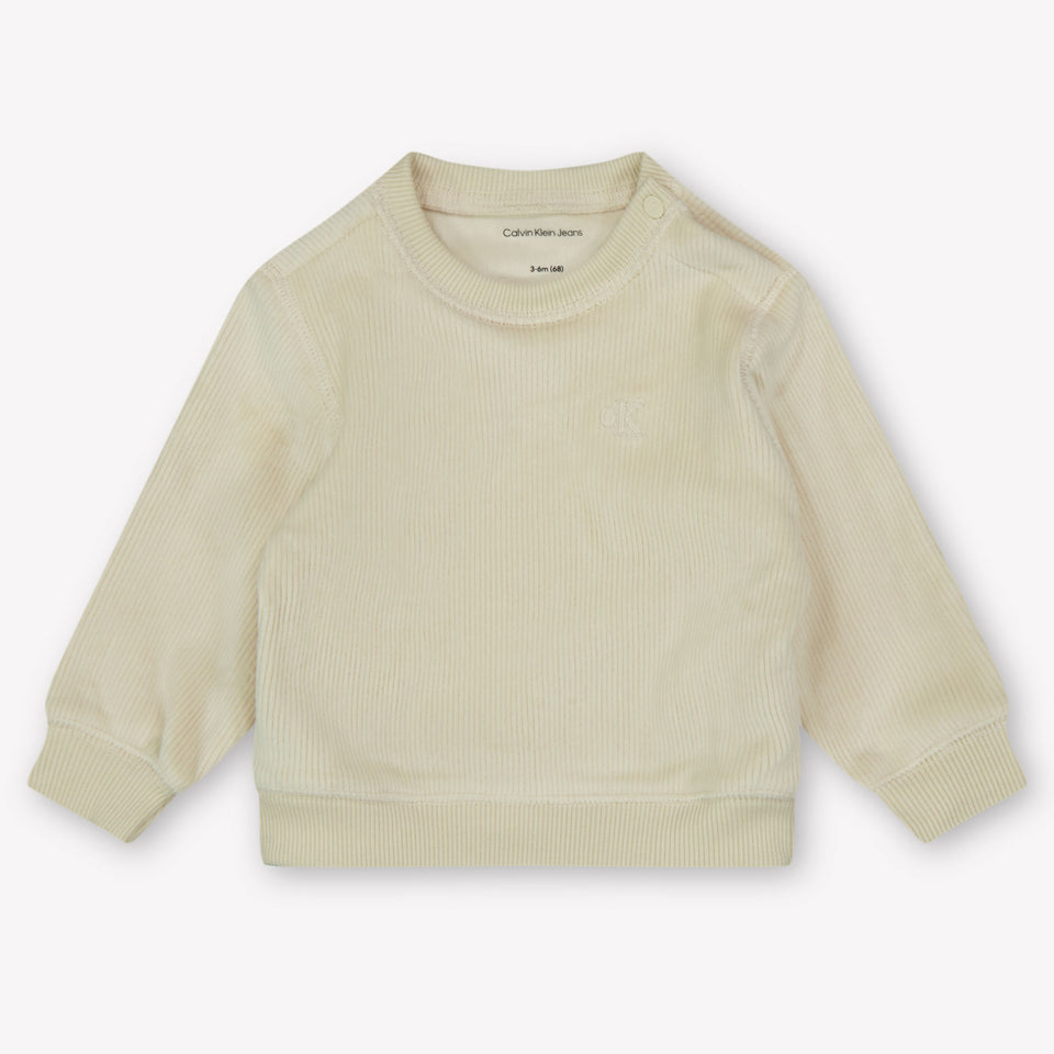 Calvin Klein Baby Unisex Joggingpak In Ecru