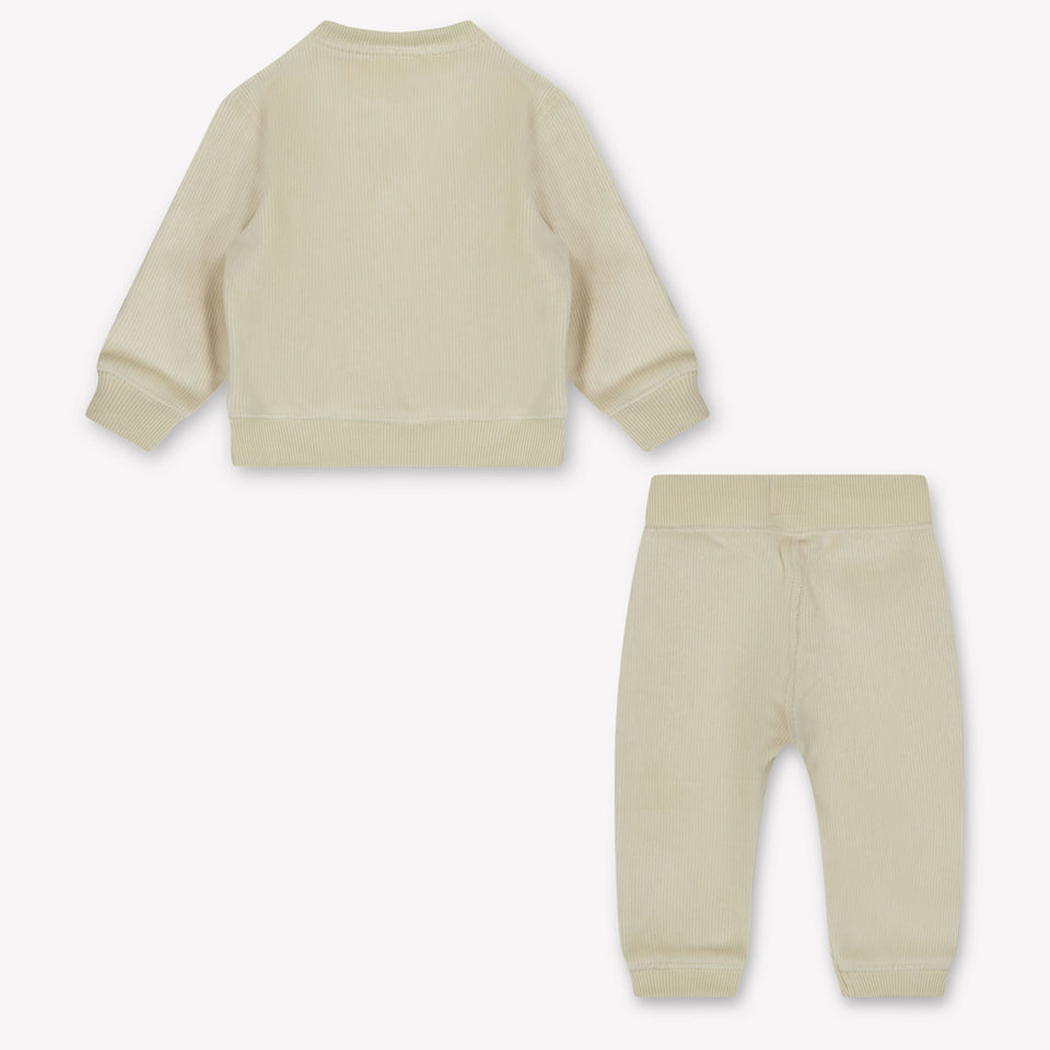 Calvin Klein Baby Unisex Joggingpak In Ecru