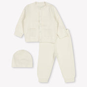 Calvin Klein Baby Unisex Setje In Ecru